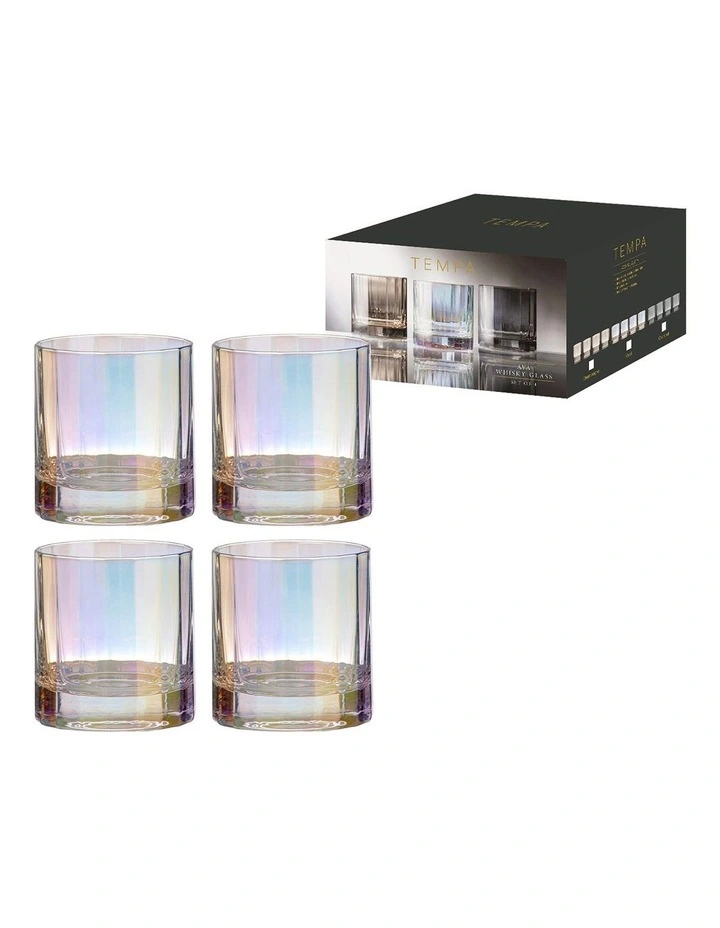 Ava Whisky Glass 4 Pack in Multi image 2