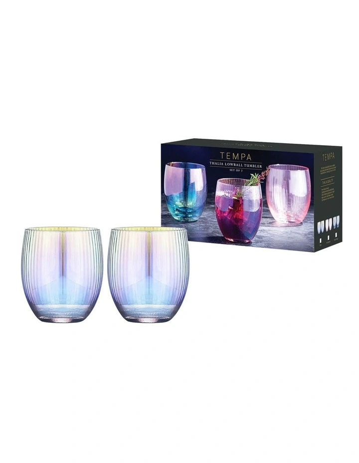 Thalia Lowball Tumbler Pack Of 2 in Opal image 2