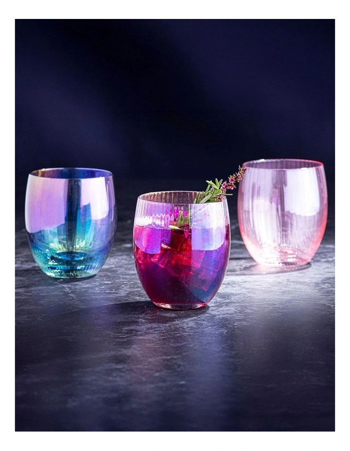 Thalia Quartz Lowball Tumbler Pack Of 2 in Pink image 3