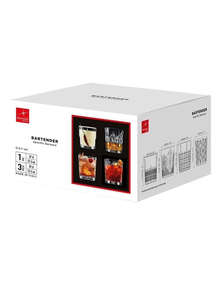 Bartender Mixed Double Old Fashioned 4 Pack in Clear image 4