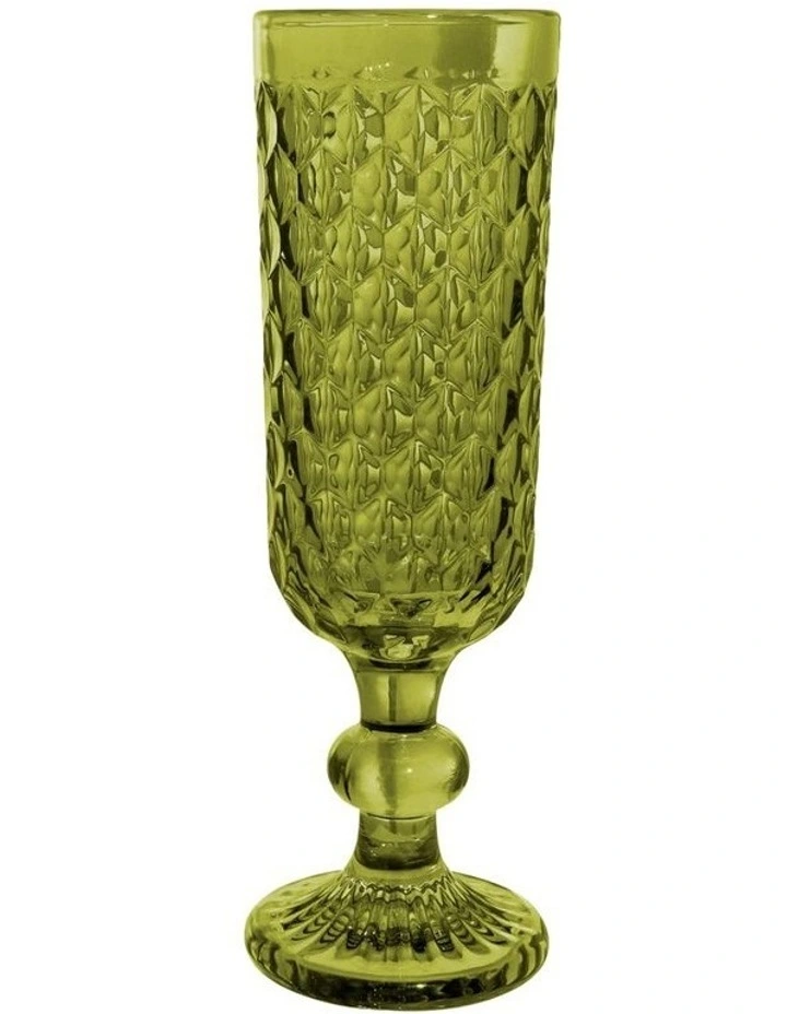 Caterina Champagne Flute 4 Pieces Gift Boxed in Green image 2