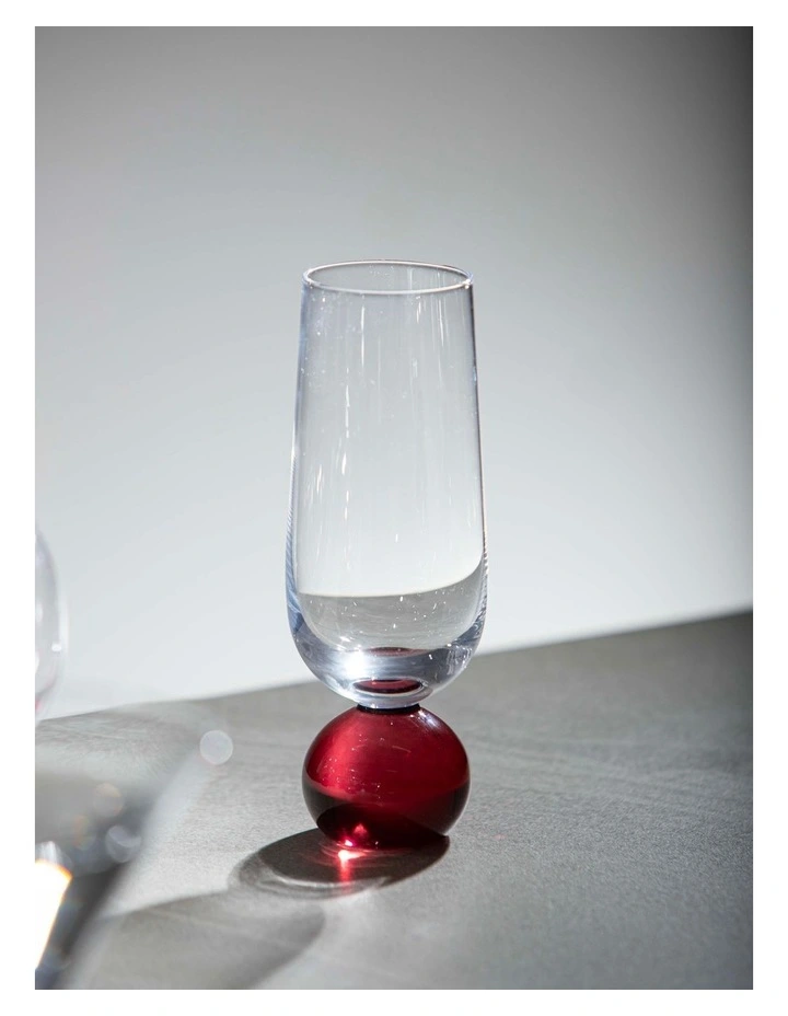Zephyr Champagne Glass 2 Pack in Ruby image 3