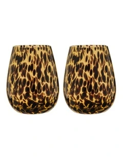 Anthea Stemless Glass 2 Pack in Multi