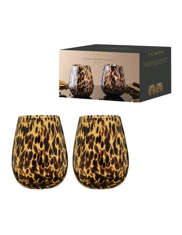 Anthea Stemless Glass 2 Pack in Multi image 2