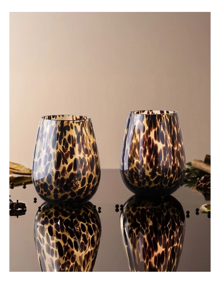 Anthea Stemless Glass 2 Pack in Multi image 3