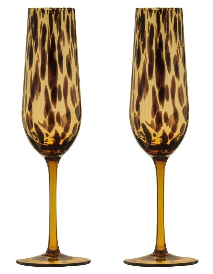 Anthea Champagne Glass 2 Pack in Multi image 1