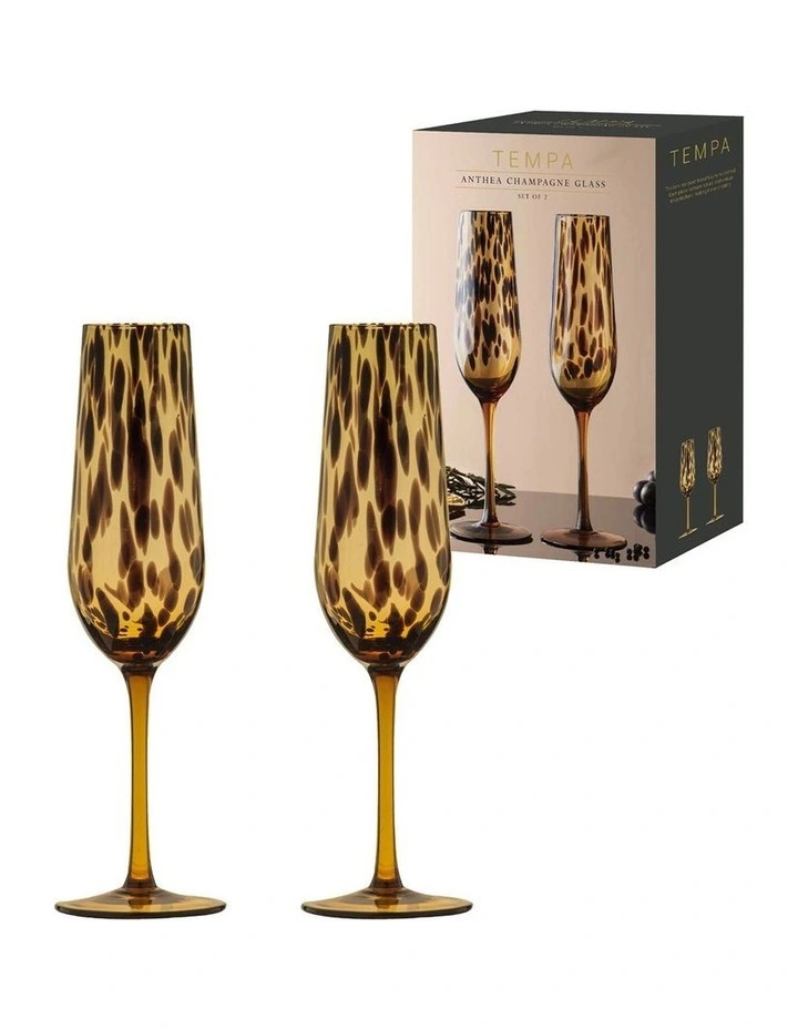 Anthea Champagne Glass 2 Pack in Multi image 2