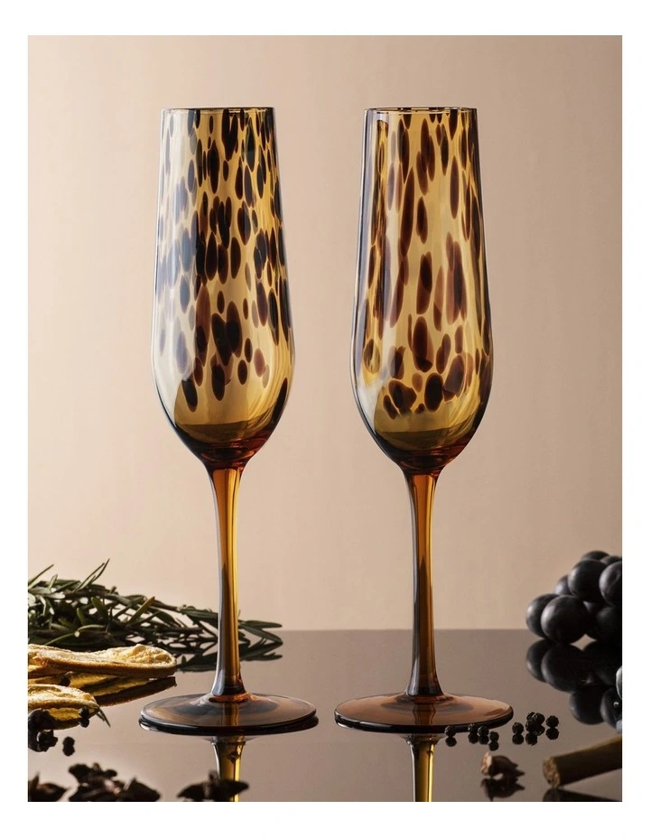 Anthea Champagne Glass 2 Pack in Multi image 3