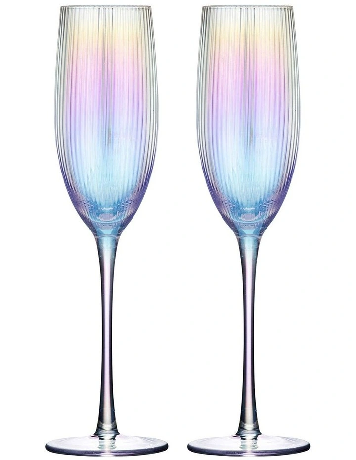 Thalia Champagne Glass Pack Of 2 in Opal image 1