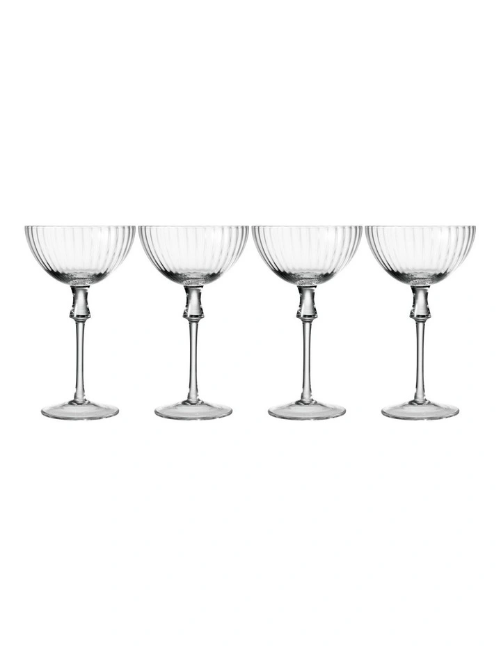 Giovana Coupe Glass 250ML Set of 4 Gift Boxed image 1