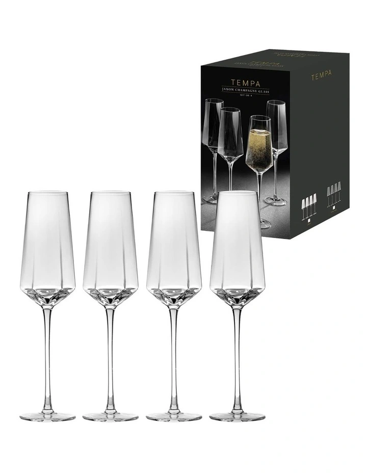 Jaxon Clear 4pk Champagne Glass image 2
