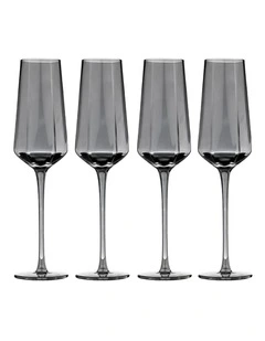 Jaxon Charcoal 4pk Champagne Glass
