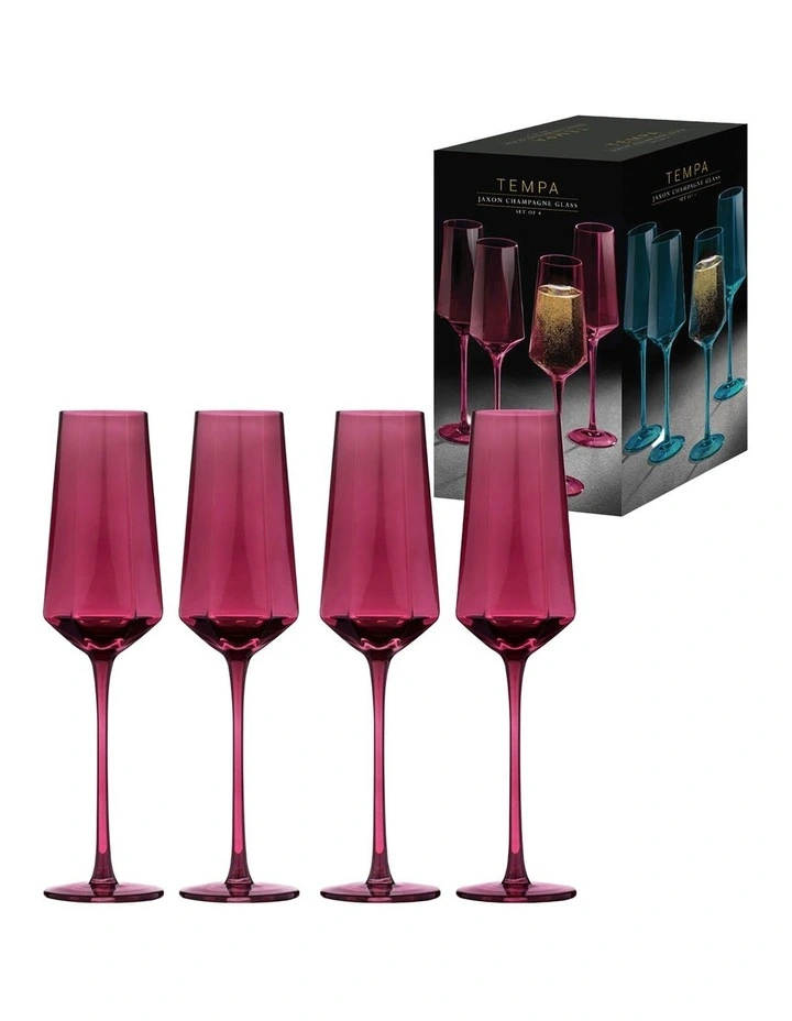 Jaxon Plum 4pk Champagne Glass image 2
