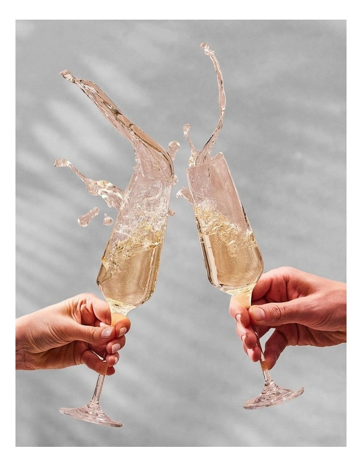 Avant Garde Champagne Flute 200ml Set of 6 in Clear image 4