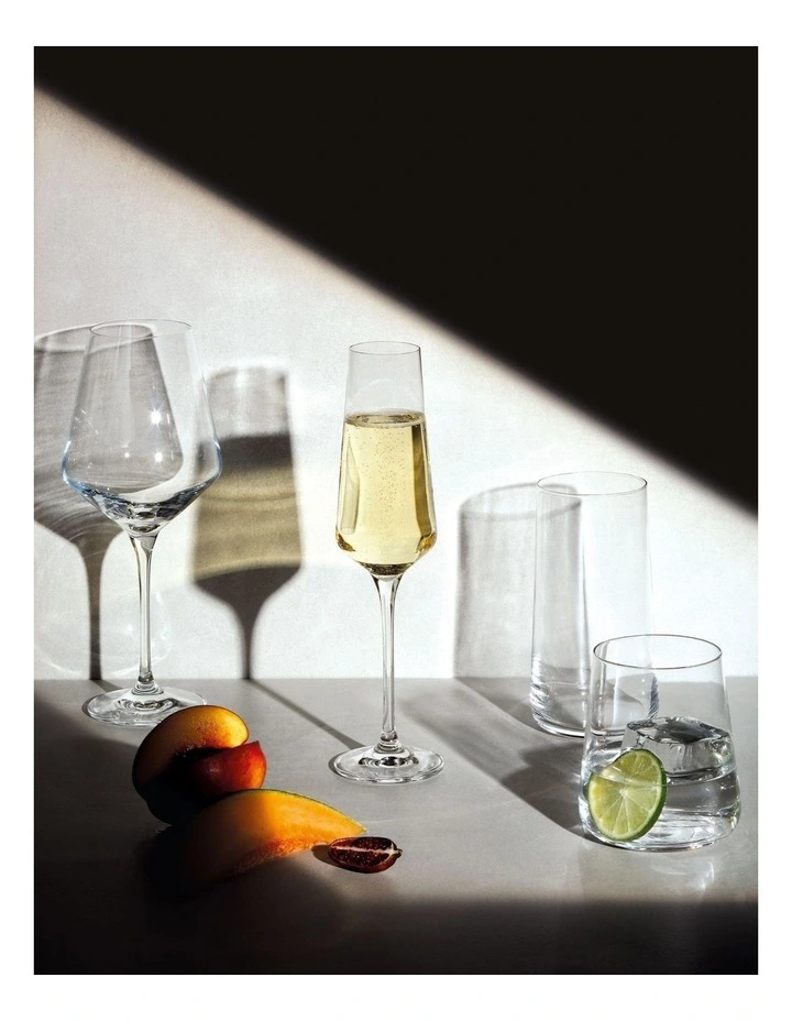 Avant Garde Champagne Flute 200ml Set of 6 in Clear image 6