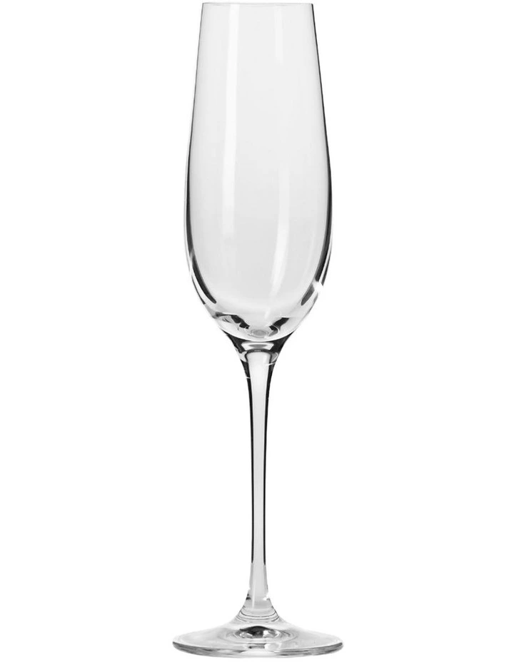 Harmony Champagne Flute 200ml Set of 6 Gift Boxed in Clear image 2
