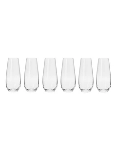 Harmony Stemless Flute Glasses 250ml Set of 6 Gift Boxed
