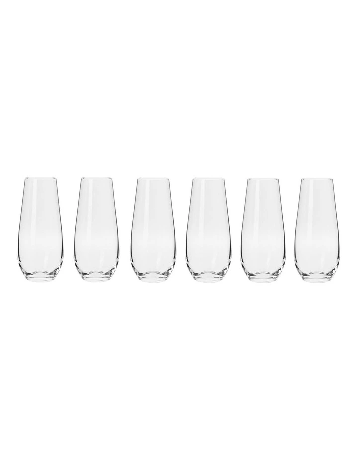 Harmony Stemless Flute Glasses 250ml Set of 6 Gift Boxed image 1