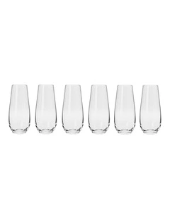 Harmony Stemless Flute Glasses 250ml Set of 6 Gift Boxed