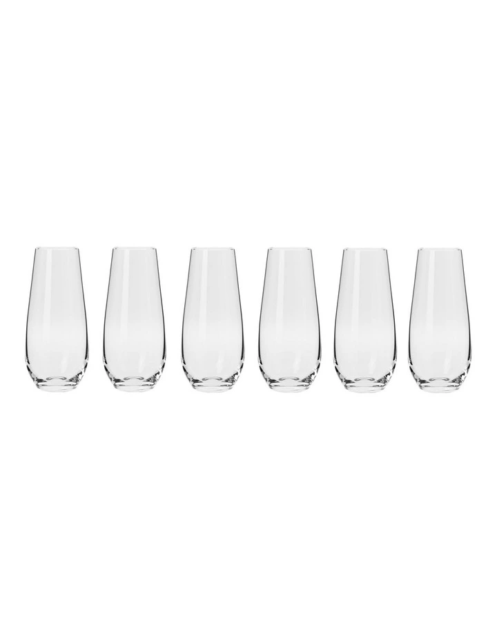 Harmony Stemless Flute Glasses 250ml Set of 6 Gift Boxed image 1