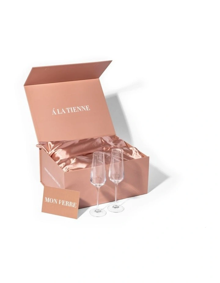 Sienna Champagne Flute Set of 2 With Gift Box image 2