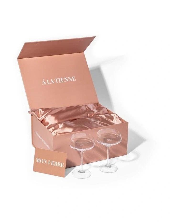 Paris Martini Glass Set of 2 With Gift Box image 2