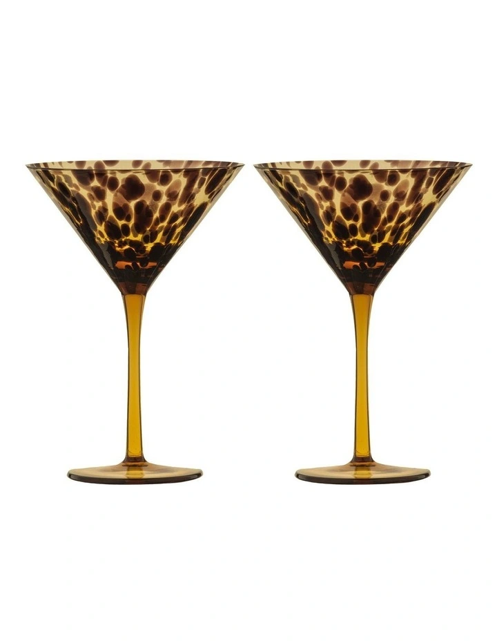 Anthea Martini Glass 2 Pack in Multi image 1
