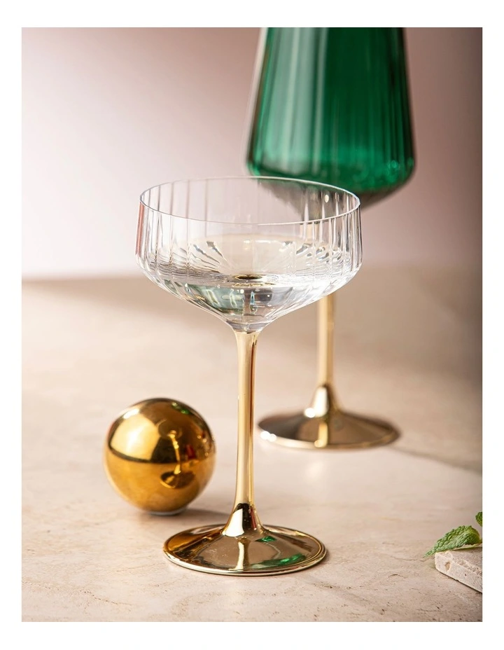 Valentina Coupe Glass 2 Pack in Clear image 2