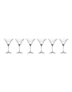 Avant Garde Lumi Martini Set of 6 in Clear