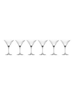 Avant Garde Lumi Martini Set of 6 in Clear