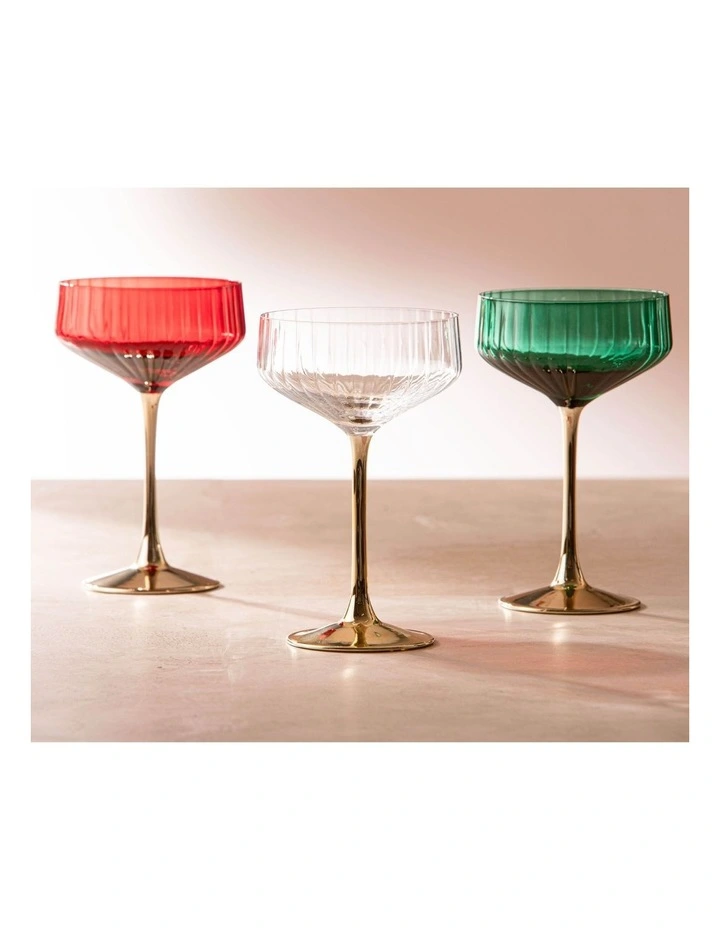Valentina Coupe Glass 2 Pack in Forest image 3