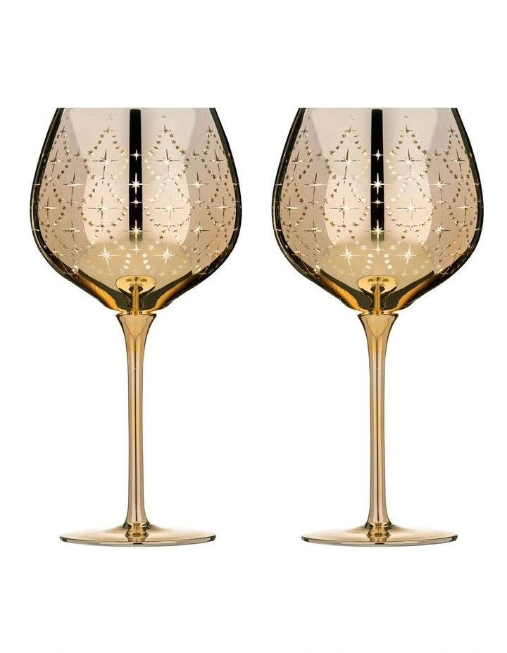 Celeste Gin Glass 2 Pack in Gold image 1