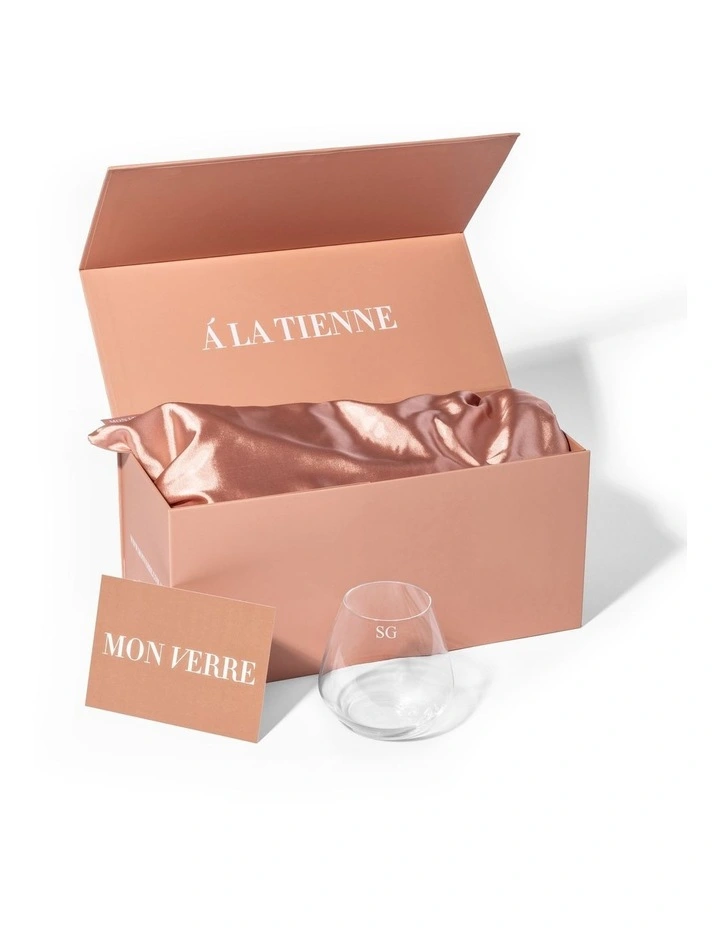 Nero Stemless Wine Glass Single With Gift Box image 2