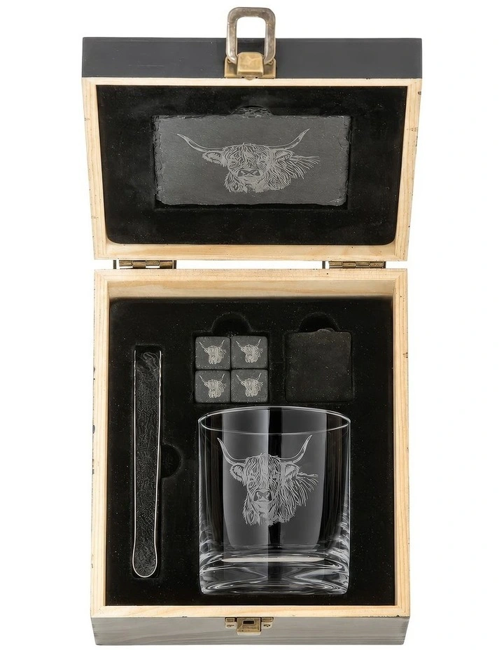 Whisky Business Highland Cow 9pce Set image 2