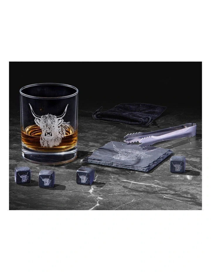 Whisky Business Highland Cow 9pce Set image 3