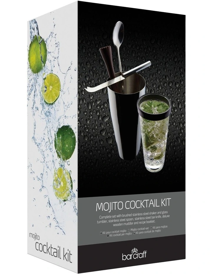 BarCraft 4 Piece Gift Boxed Mojito Cocktail Kit MYER