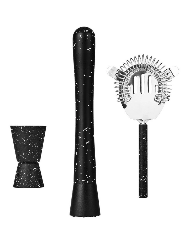 Mixologist 550ml Cocktail Bartender 4 Piece Set in Black image 7