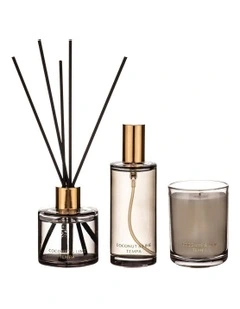 Luna Coconut & Lime Home Fragrance 3Pieces Gift Set in Brown