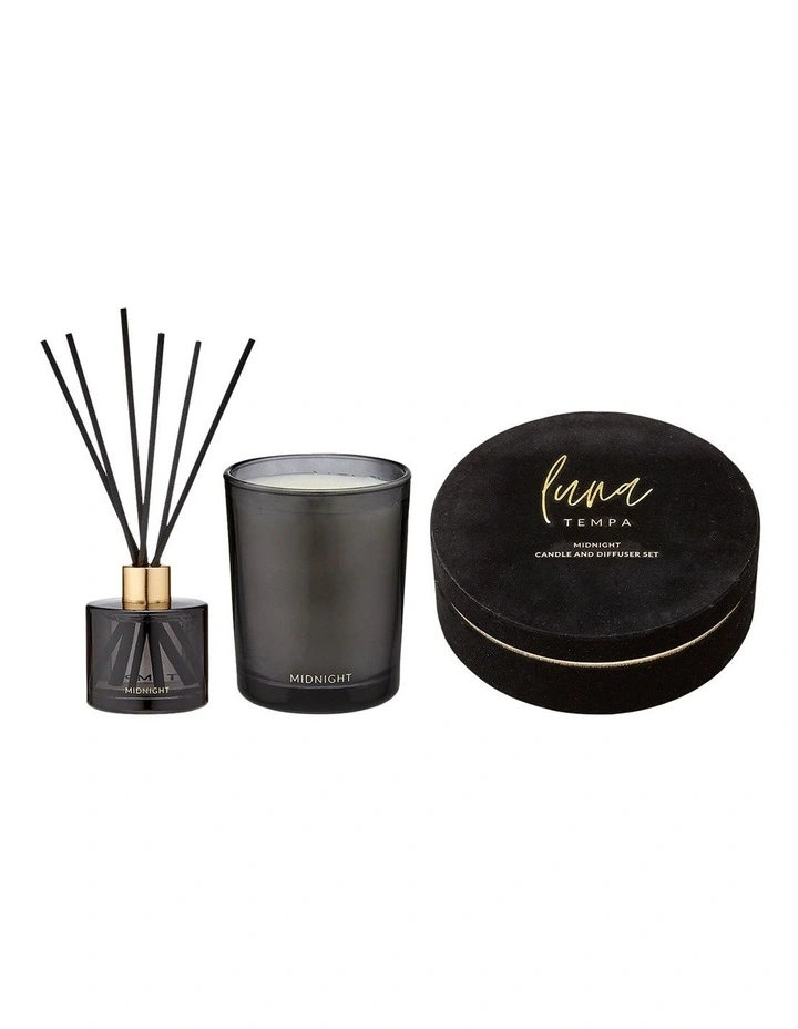 Luna Midnight Home Fragrance Gift Set in Black image 1