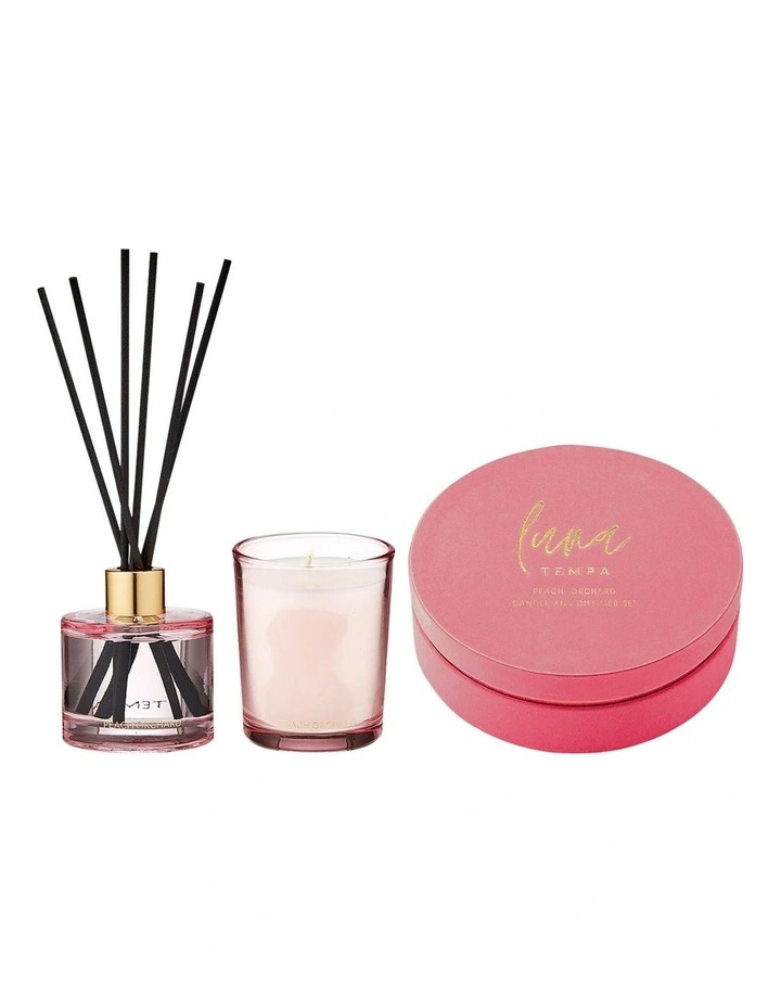 Luna Orchard Home Fragrance Gift Set in Peach image 1