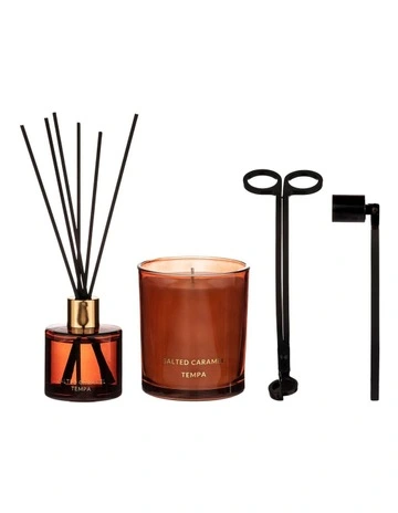 Luna Salted Home Fragrance Complete Gift Set in Caramel