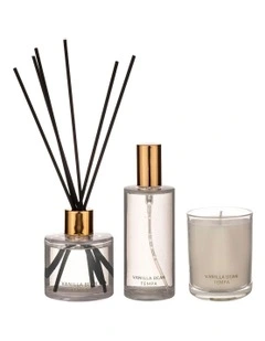 Luna Bean Home Fragrance 3Pieces Gift Set in Vanilla