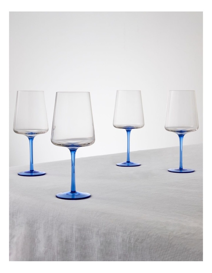 Jordan Wine Glass Set of 4 in Blue image 2