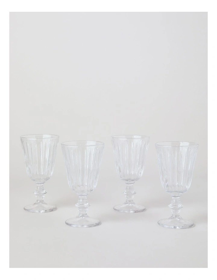 Jovan Wine Glass Set of 4 in Clear image 1