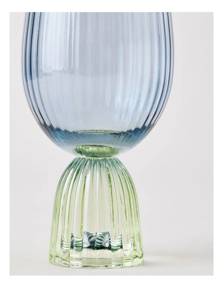 Pastel Brights Wine Glass Set of 2 in Blue/Green image 4