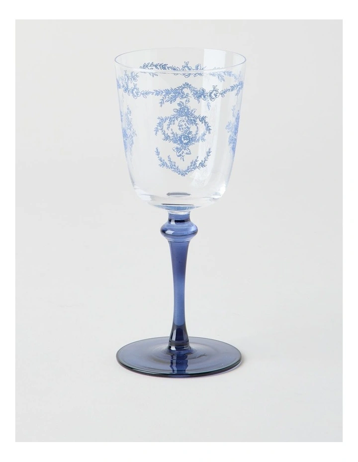 Mazarine Wine Glass 320ml Set of 4 in Blue image 2