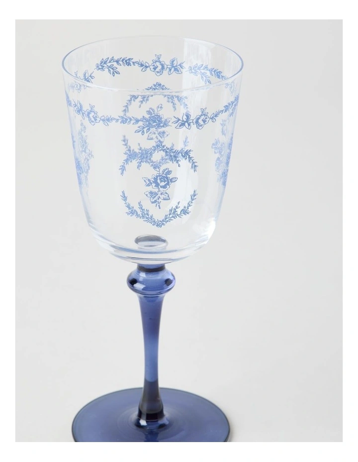 Mazarine Wine Glass 320ml Set of 4 in Blue image 3