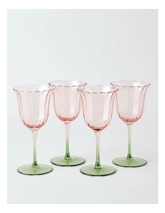 Tulips Wine Glass Set of 4