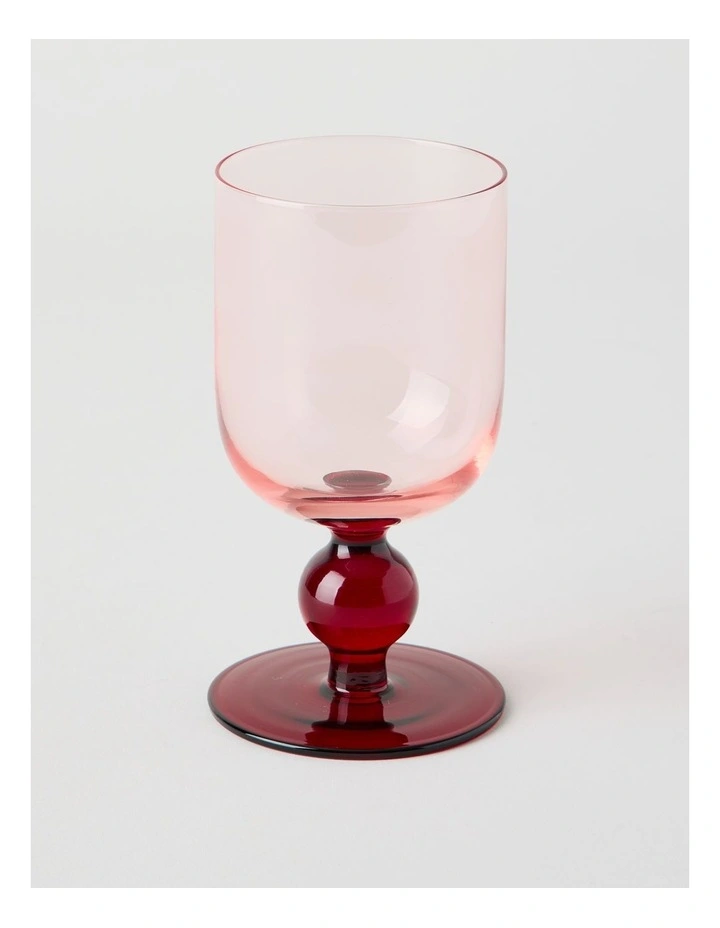 Coloured Cosy Wine Glass Set of 2 in Pink image 2