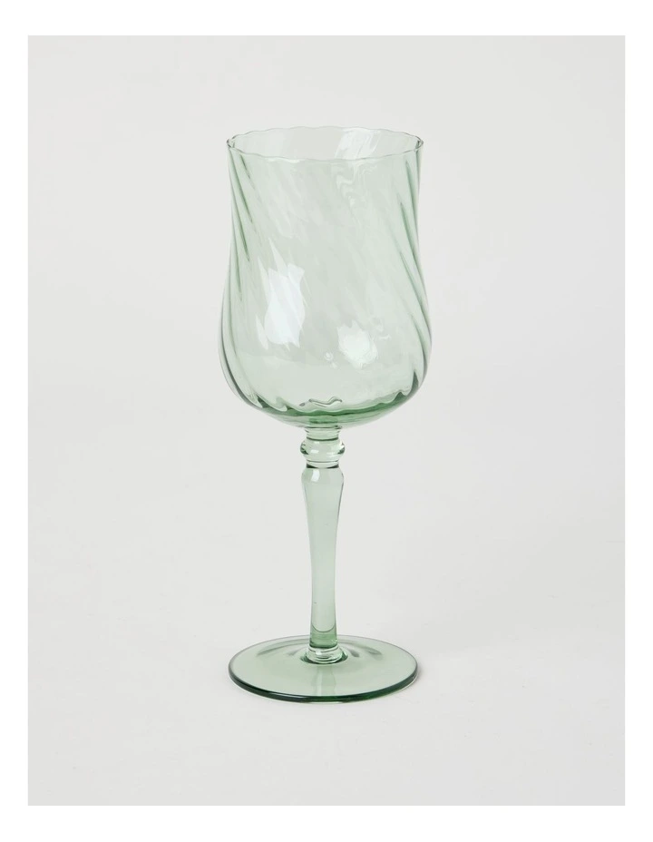 Clara Wine Glass Set of 4 Green 330ml image 2